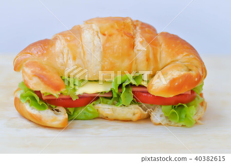 croissant sandwich or ham and cheese sandwich croissant sandwich or ham and cheese sandwich 40382615