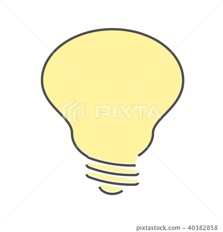 Light Bulb line icon vector - Stock Illustration [40382858] - PIXTA