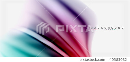Blurred fluid colors background, abstract waves lines, vector illustration Blurred fluid colors background, abstract waves lines, vector illustration 40383082