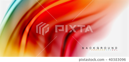 Blurred fluid colors background, abstract waves lines, vector illustration 40383096