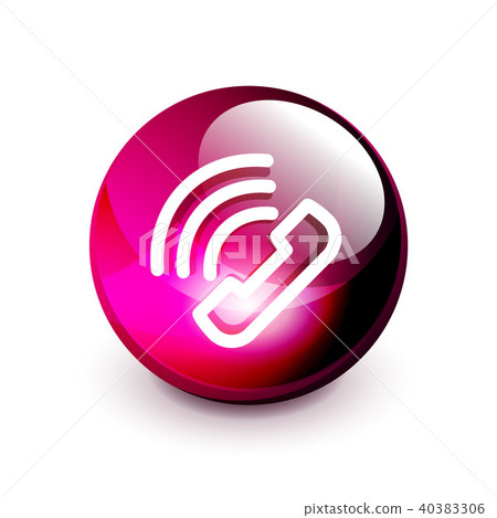 Phone support call center button 40383306