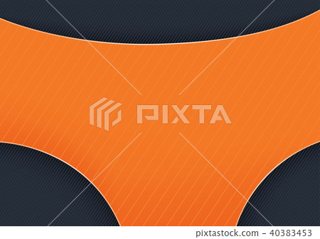 Orange Graphic Shape on Dark Stripped Background Orange Graphic Shape on Dark Stripped Background 40383453