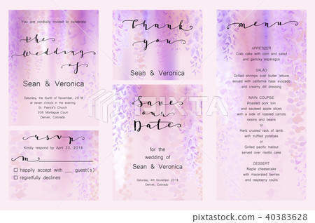 Save the date card, wedding invitation, greeting card with beautiful flowers and letters Save the date card, wedding invitation, greeting card with beautiful flowers and letters 40383628
