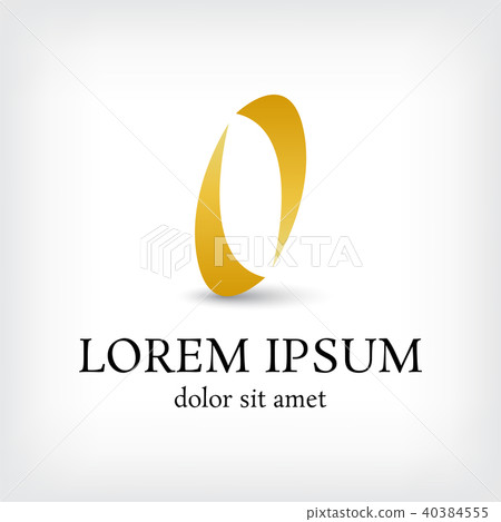 letter o gothic modern style logo design template 40384555