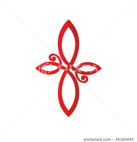 Cross, consisting of symbolic fish, meaning Jesus  40384895