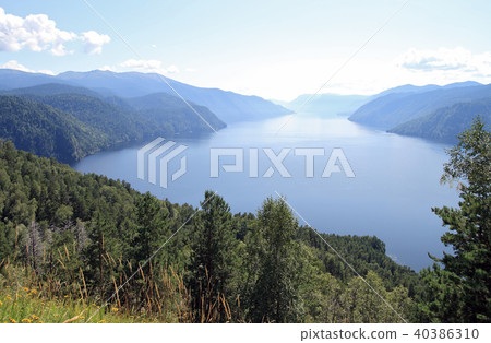 Teletskoe lake,mountain view Teletskoe lake,mountain view 40386310