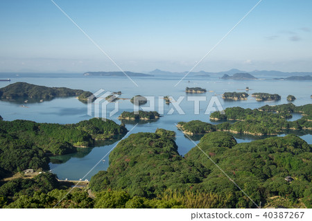 View of many island and sea. Kujuku island 40387267