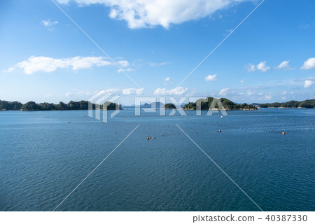 View of many island and sea. Kujuku island 40387330