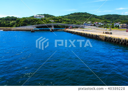 渡口開往小島牌的Ukujima風景[長崎縣佐世保市] 40389228