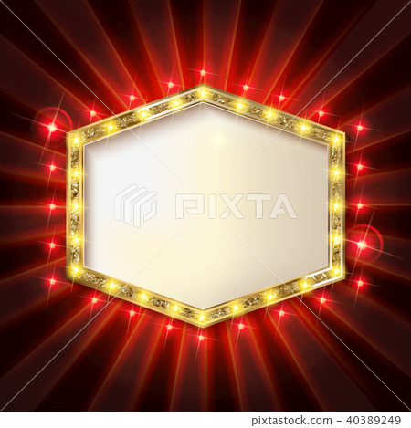 Retro Showtime 1950s Sign Design. 40389249