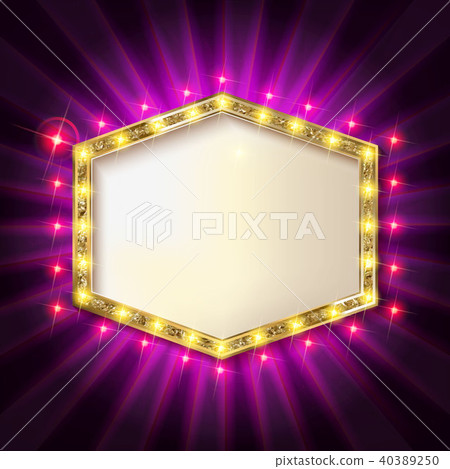 Retro Showtime 1950s Sign Design. 40389250