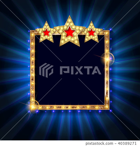 Abstract retro light banner Abstract retro light banner 40389271