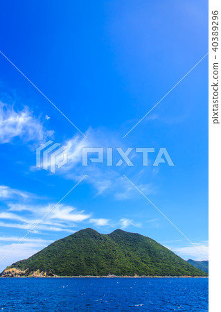 渡口開往野崎島的風景小型卡片[長崎縣北松浦郡] 40389296