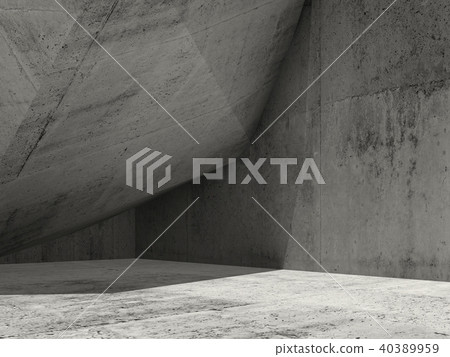Minimal architecture background, 3d render - Stock Illustration ...