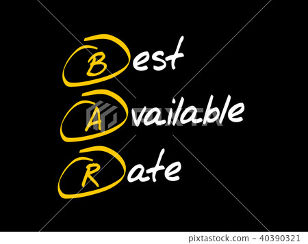 BAR - Best Available Rate, acronym 40390321