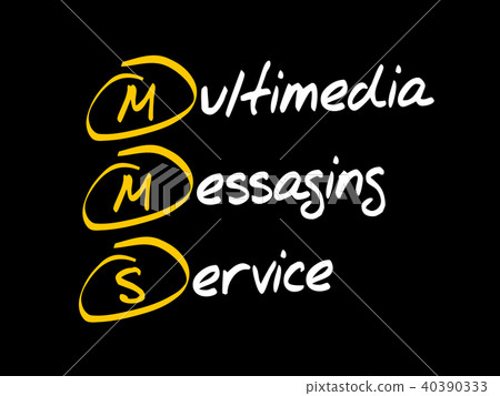 MMS - Multimedia Messaging Service - 스톡일러스트 [40390333] - PIXTA