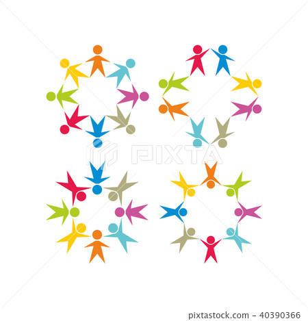 Groups of people. United by one goal. 40390366