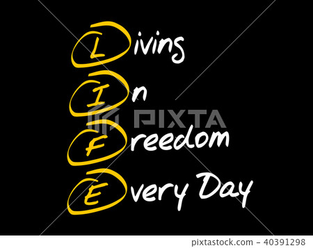 LIFE acronym business concept LIFE acronym business concept 40391298