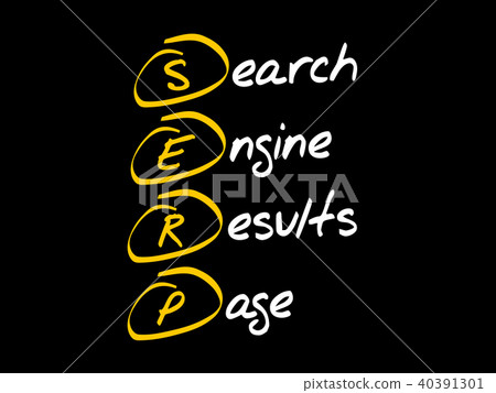 SERP acronym business concept SERP acronym business concept 40391301