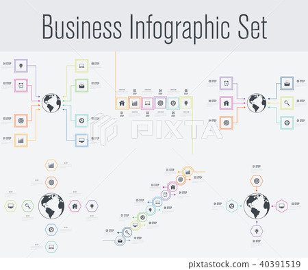 Set with infographics Set with infographics 40391519