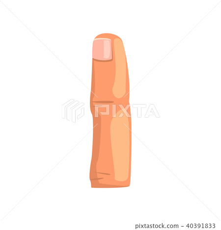 Forefinger, male body part vector Illustration on a white background 40391833