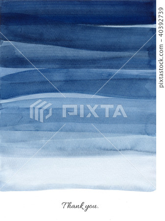 Gradation_watercolor_dark blue_謝謝 40392739