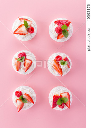 Sweet and light dessert with fruit 40393176
