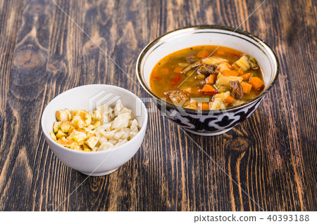 Traditional asian noodle lagman Traditional asian noodle lagman 40393188