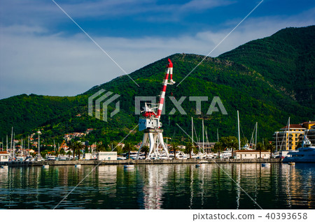 Port on the seashore on Montenegro. Port on the seashore on Montenegro. 40393658