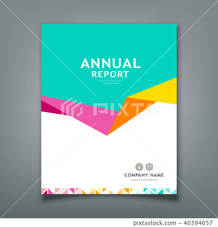 Cover Annual report abstract triangle paper design Cover Annual report abstract triangle paper design 40394657