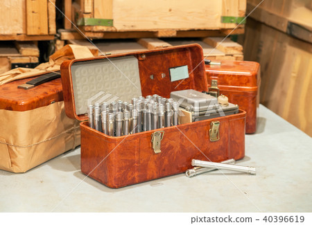 Set old Soviet individual personal dosimeters 40396619