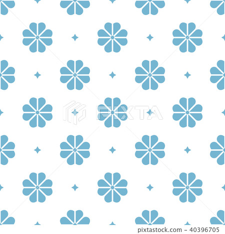 Flower geometric pattern. Seamless vector - Stock Illustration ...