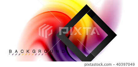 Swirl fluid flowing colors motion effect, holographic abstract background Swirl fluid flowing colors motion effect, holographic abstract background 40397049