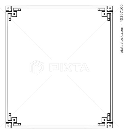 Frame Vintage Corners Made of Geometric Triangles Frame Vintage Corners Made of Geometric Triangles 40397106