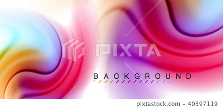 Swirl fluid flowing colors motion effect, holographic abstract background Swirl fluid flowing colors motion effect, holographic abstract background 40397119