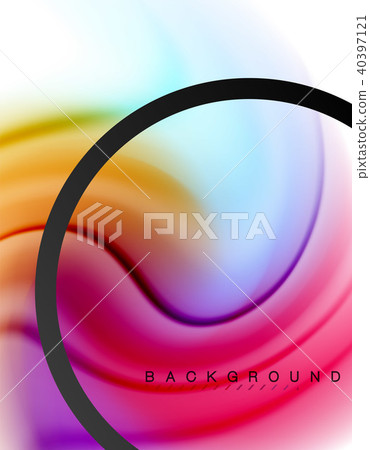 Swirl fluid flowing colors motion effect, holographic abstract background Swirl fluid flowing colors motion effect, holographic abstract background 40397121