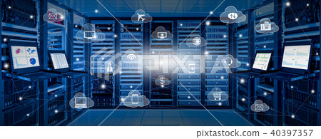Internet data center with cloud computing concept Internet data center with cloud computing concept 40397357