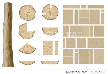 Set of different wooden textures 1 40397433