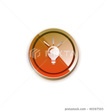 Light bulb, new idea concept web button Light bulb, new idea concept web button 40397503