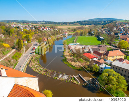 View of Sazava River from Ledec Castle, Ledec nad Sazavou, Czech Republic View of Sazava River from Ledec Castle, Ledec nad Sazavou, Czech Republic 40398020