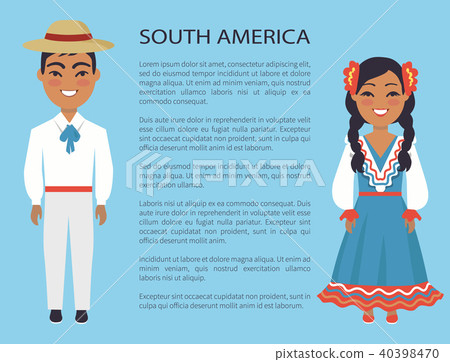 South America Culture, Customs Vector Illustration 40398470