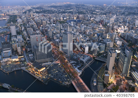 日本的橫濱市容橫濱的街道的景色 40398705