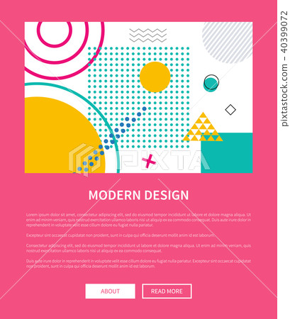 Modern Design Pink Web Page Vector Illustration 40399072