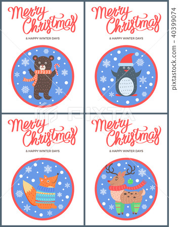 Merry Christmas 60s Style Congratulation Postcard 40399074