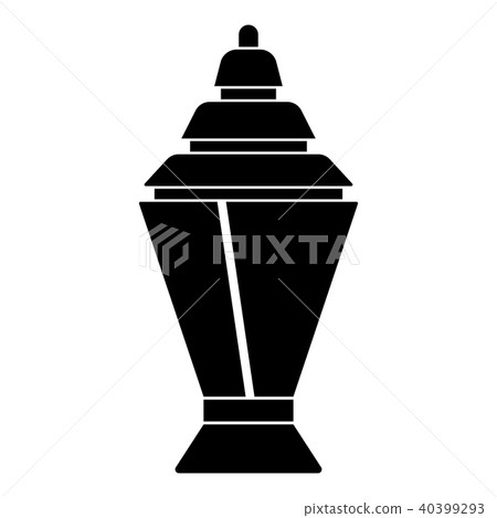 Ramadan kareem lantern or fanous icon black 40399293