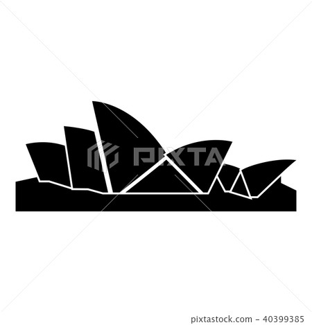 Sydney Opera House icon black - Stock Illustration [40399385] - PIXTA