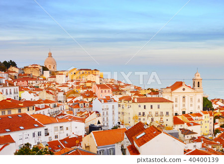 Lisbon Old Town skyline, Portugal Lisbon Old Town skyline, Portugal 40400139