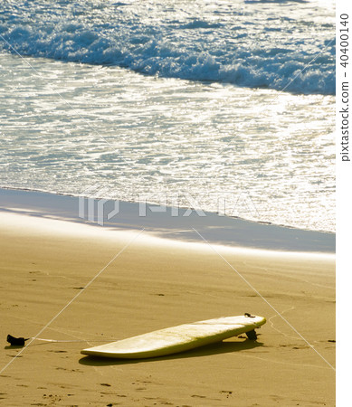 Surfboard on the beach. Surfing Surfboard on the beach. Surfing 40400140