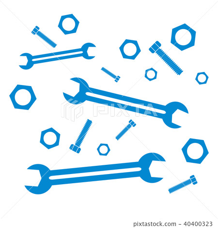 Nice picture of a colored tools 40400323