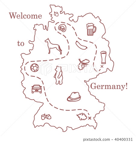 various symbols of Germany Travel and leisure. 40400331